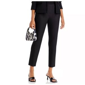 Theory Thaniel Kenett Black Stretch Cropped Pants Trousers 2
